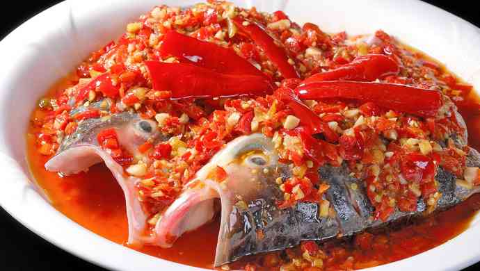 Steamed Fish Head with Chopped Chili Pepper Recipe